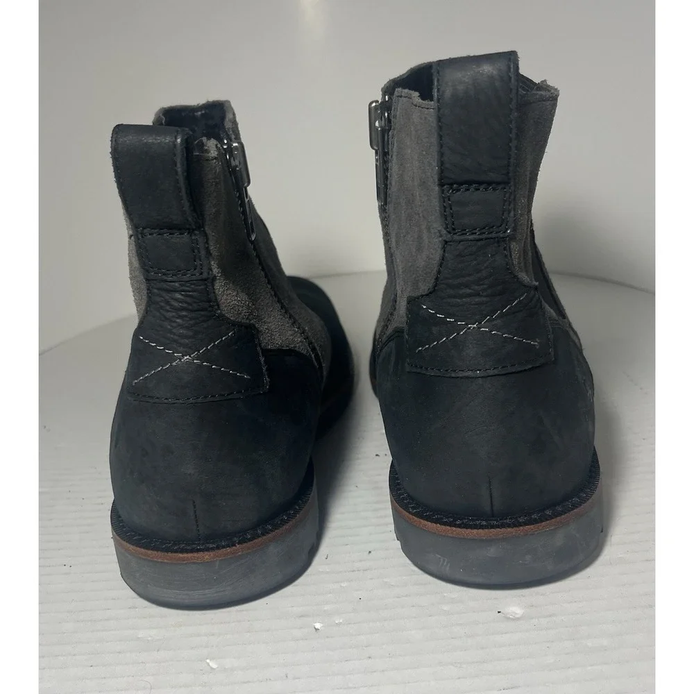 Timberland Side Zip Ankle Boots Mens US 11.5 Gray‎ Black